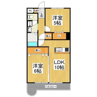 ヴィハーラ仲本【4階】の間取り