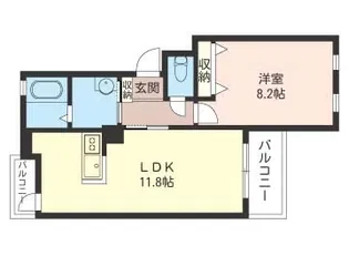 メゾン・ルビエール【2階】の間取り