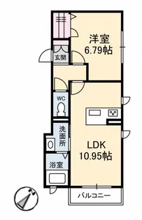 シャーメゾンLiberte【1階】の間取り