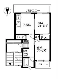 ニッコクハイツ【3階】の間取り