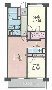 CASSIA横濱ガーデン山(旧:TKフラッツガーデン山)【1階】の間取り