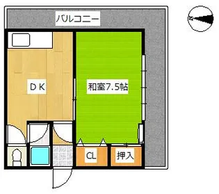 ファミールHIRO B【2階】の間取り