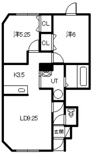 ランディアI【1階】の間取り