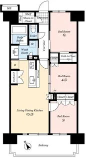 ルピアグランデ柏【2階】の間取り