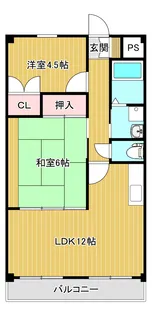 みどり荘【1階】の間取り