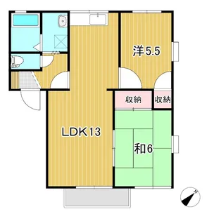 ヴィラ・エトワールA【2階】の間取り