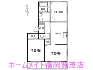 福岡県福岡市早良区野芥7【アパート】の間取り