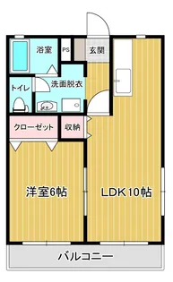 クリーンリヴ清華【2階】の間取り