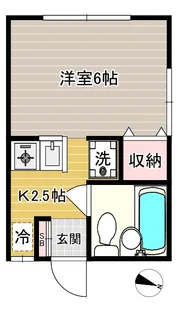 東京都新宿区西新宿4【アパート】の間取り