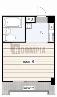 楽天地マンション【5階】の間取り