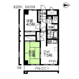 ロイヤルヒルズ柳生II【4階】の間取り