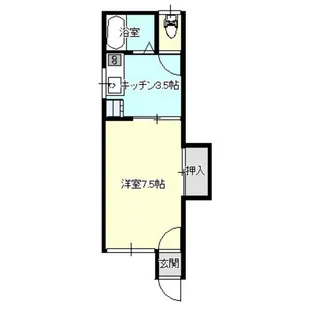 スーピックおくの【1階】の間取り