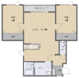 ダジュール【3階】の間取り