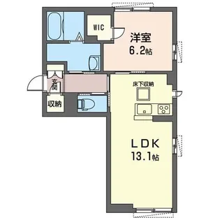 Crest(クレスト)【1階】の間取り