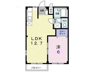 香川県高松市太田上町【アパート】の間取り