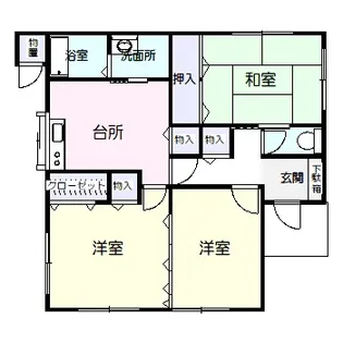 宮城県石巻市蛇田字新埣寺【一戸建】の間取り
