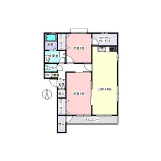 コンフォート壱番館【3階】の間取り