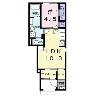 グリーンステージ小池駅前【1階】の間取り