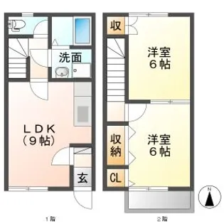 岐阜県岐阜市柳津町東塚1【一戸建】の間取り