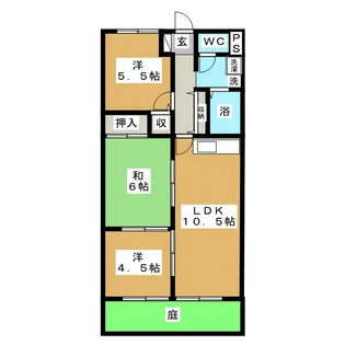 アーバンステイ森川B【1階】の間取り