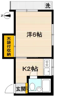 東京都中野区本町3【アパート】の間取り