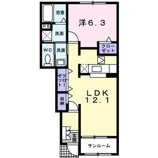 エクセレント メゾン【1階】の間取り