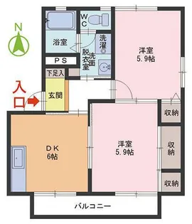 ディアスステイ【2階】の間取り