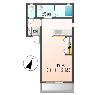 岡山県岡山市南区藤田【アパート】の間取り