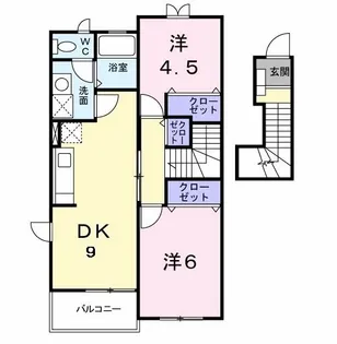 メゾンブリーズI【2階】の間取り