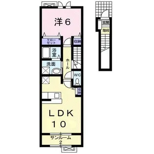 サニーI【2階】の間取り