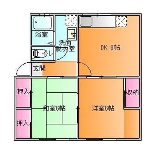 クレールA棟【1階】の間取り