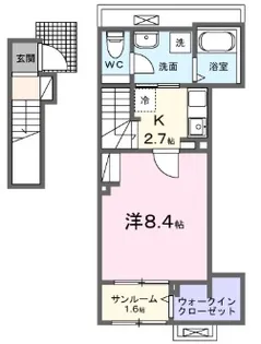 スイートピー【2階】の間取り
