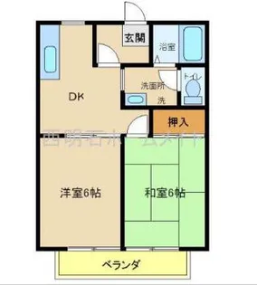 ハイツセイフウB【1階】の間取り