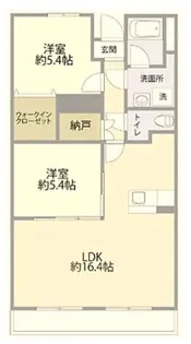 ゴールドヴィレッジIII【2階】の間取り