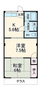 朝日コーポA棟【2階】の間取り