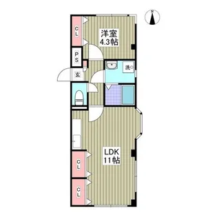 uハウス【2階】の間取り