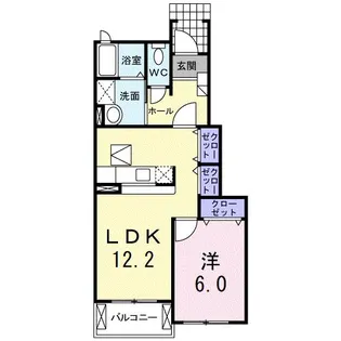 サンライトレジデンスII【1階】の間取り
