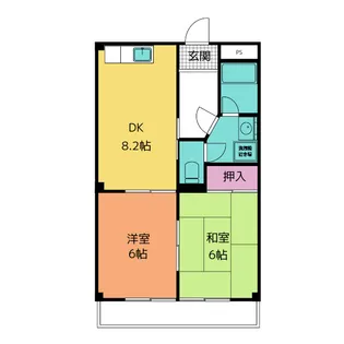 ドリームパレス1号【2階】の間取り