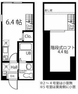 ハーミットクラブハウス追浜IIA棟【1階】の間取り