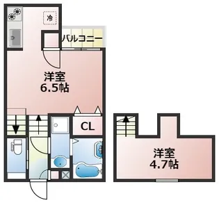 ガーデンplus黒髪【1階】の間取り