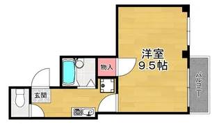 プランドール牧野駅前【3階】の間取り