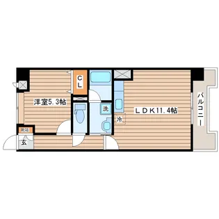 リジェール榴岡公園【2階】の間取り