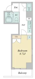 東京都港区芝大門2【マンション】の間取り