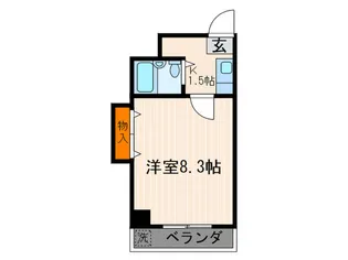 クレ-ル11【4階】の間取り