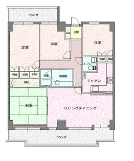 ベルエアー【3階】の間取り
