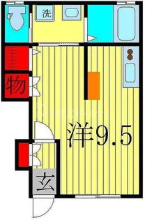 グラード豊四季【1階】の間取り