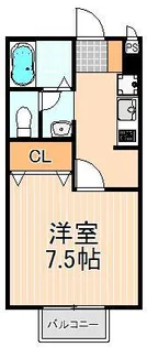 グレイスコート【1階】の間取り
