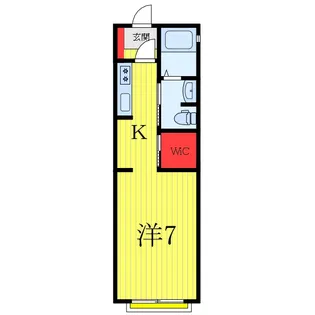 ノースポールB棟【2階】の間取り