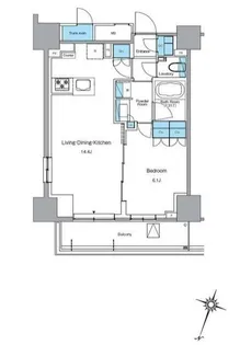 ルフォンプログレ渋谷ヒルトップ【18階】の間取り