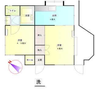 三森荘【1階】の間取り
